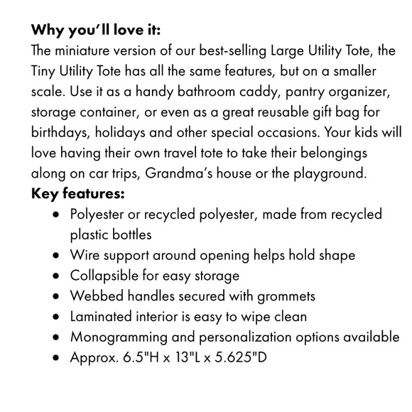 Holiday Cafe Tiny Utility Tote - Picture 2 of 4